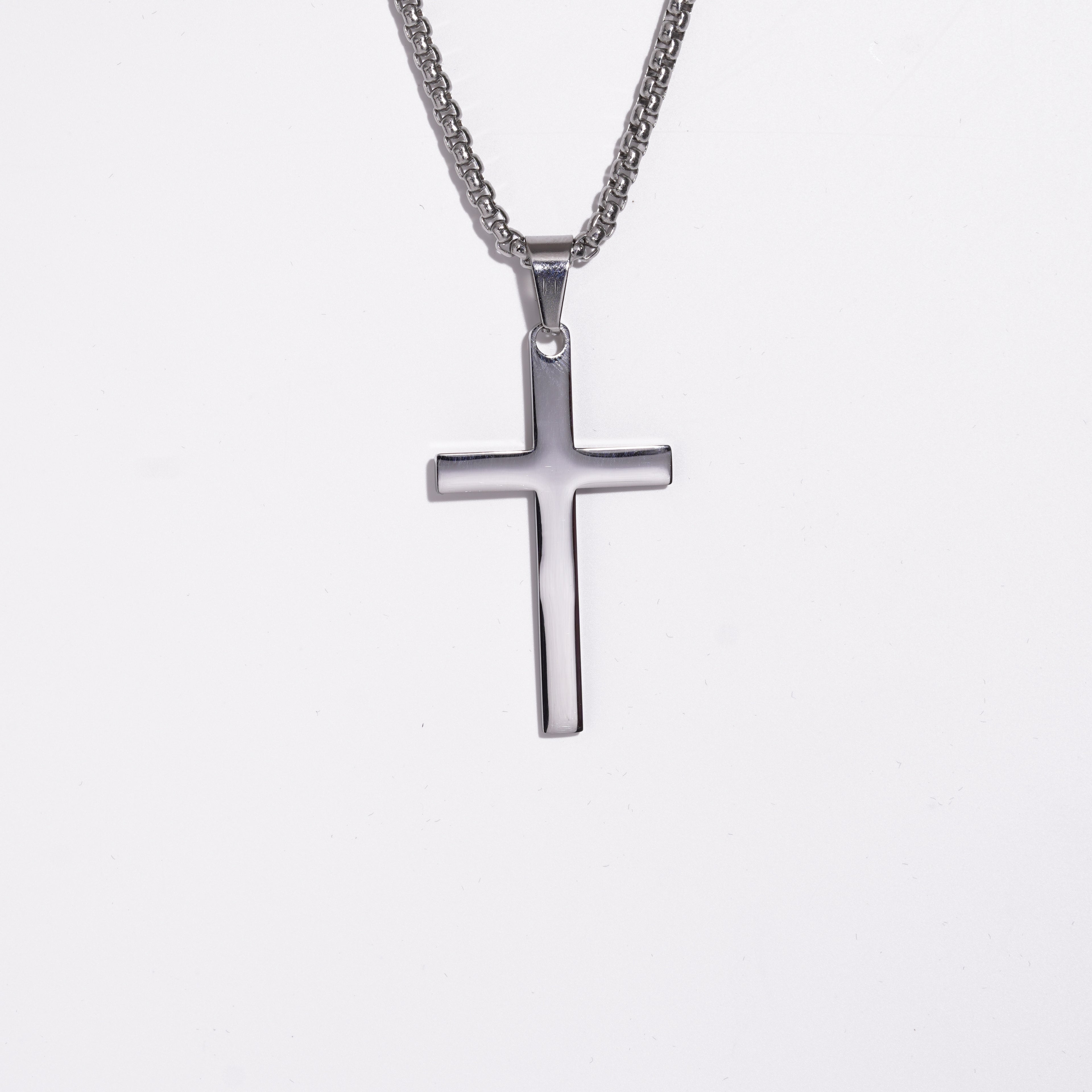 Cross Pendent With Ball Chain (XL-size)