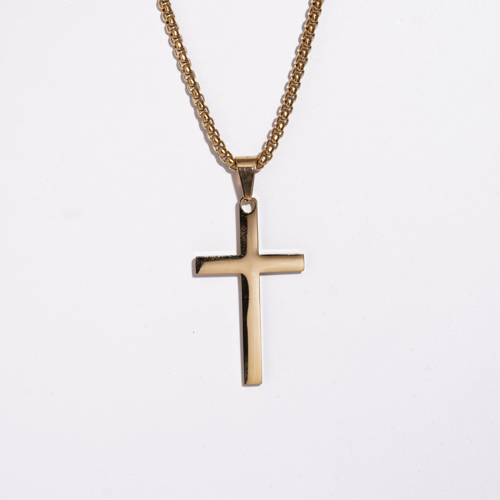 Cross Pendent With Ball Chain (XL-size)