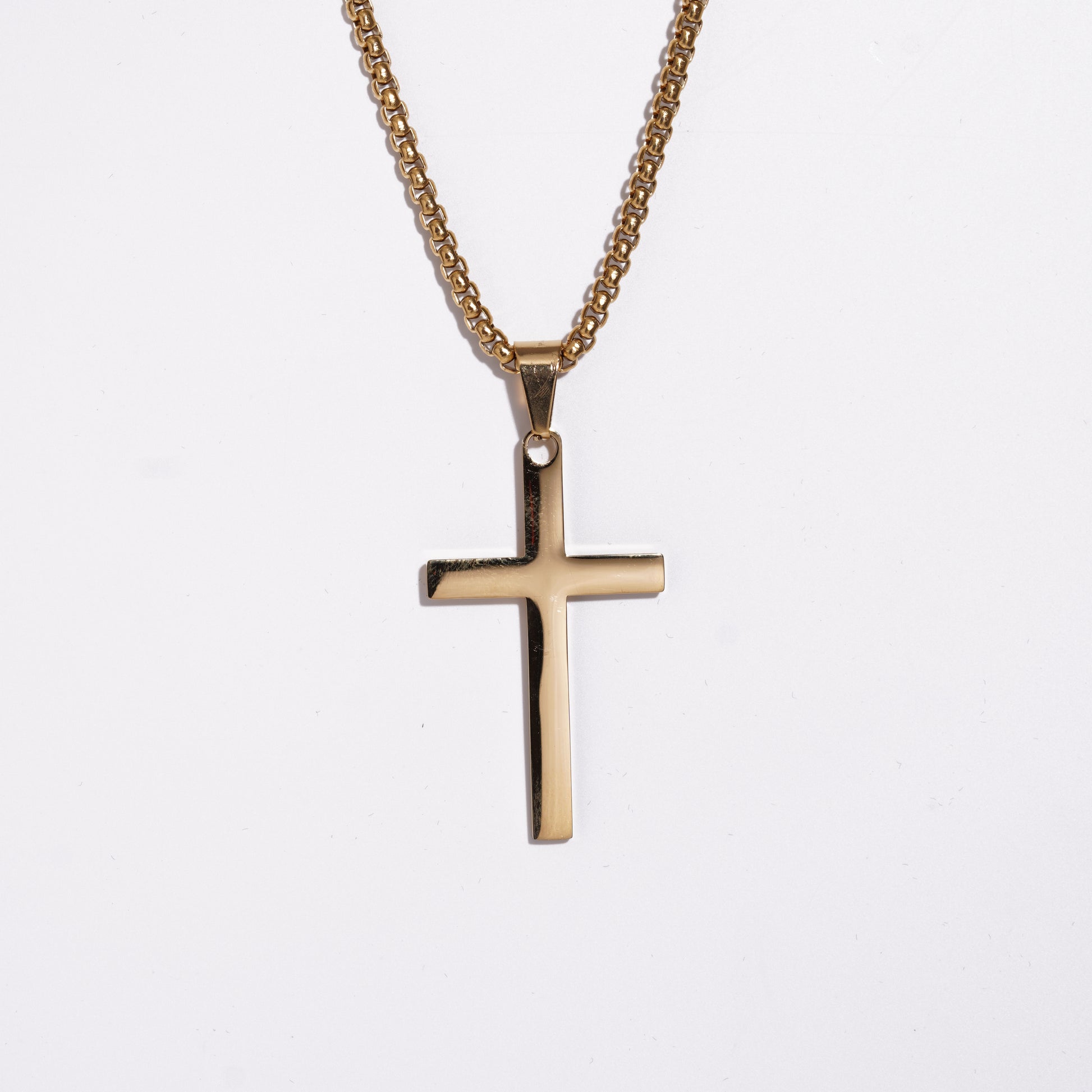 Cross Pendent With Ball Chain (XL-size)