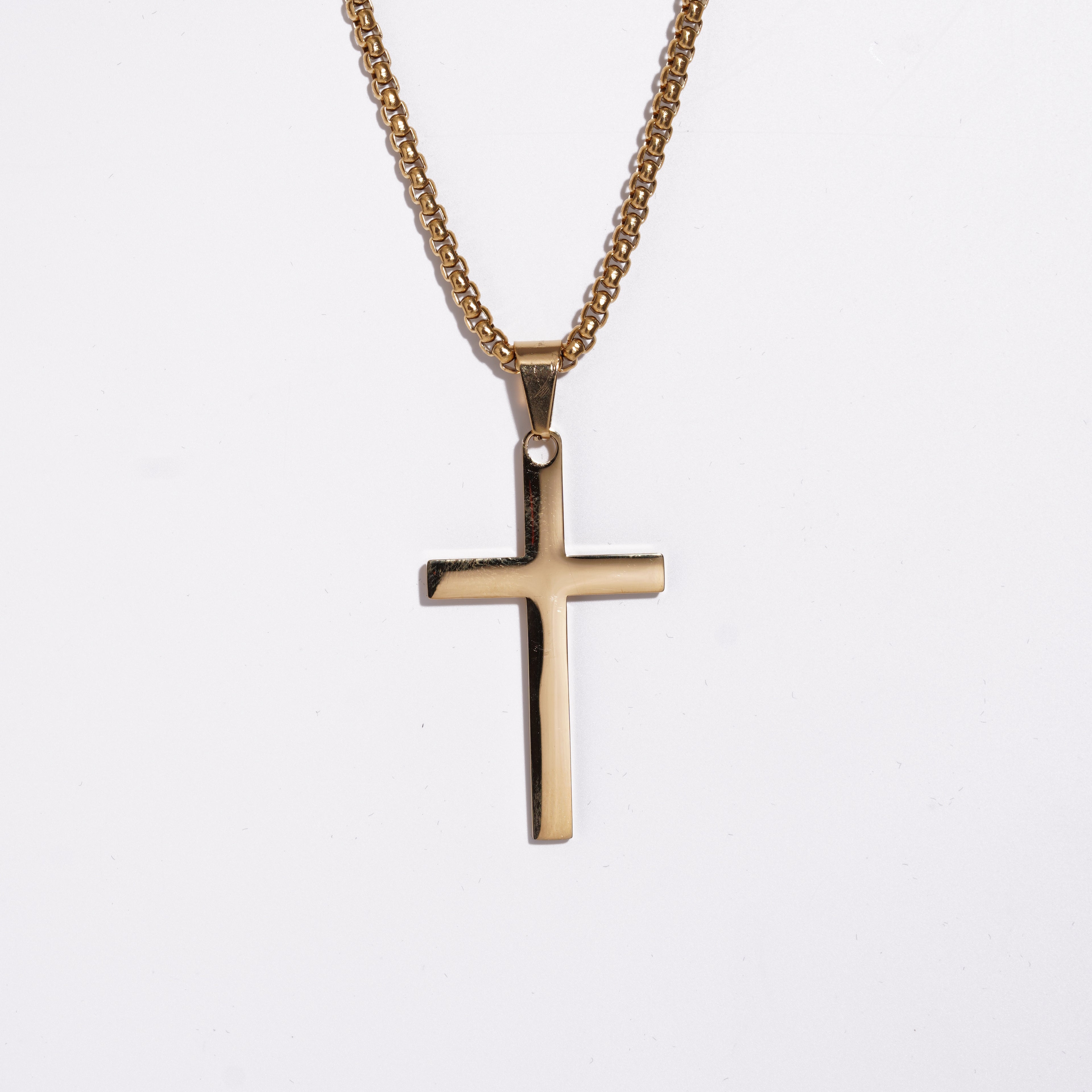 Cross Pendent With Ball Chain (XL-size)