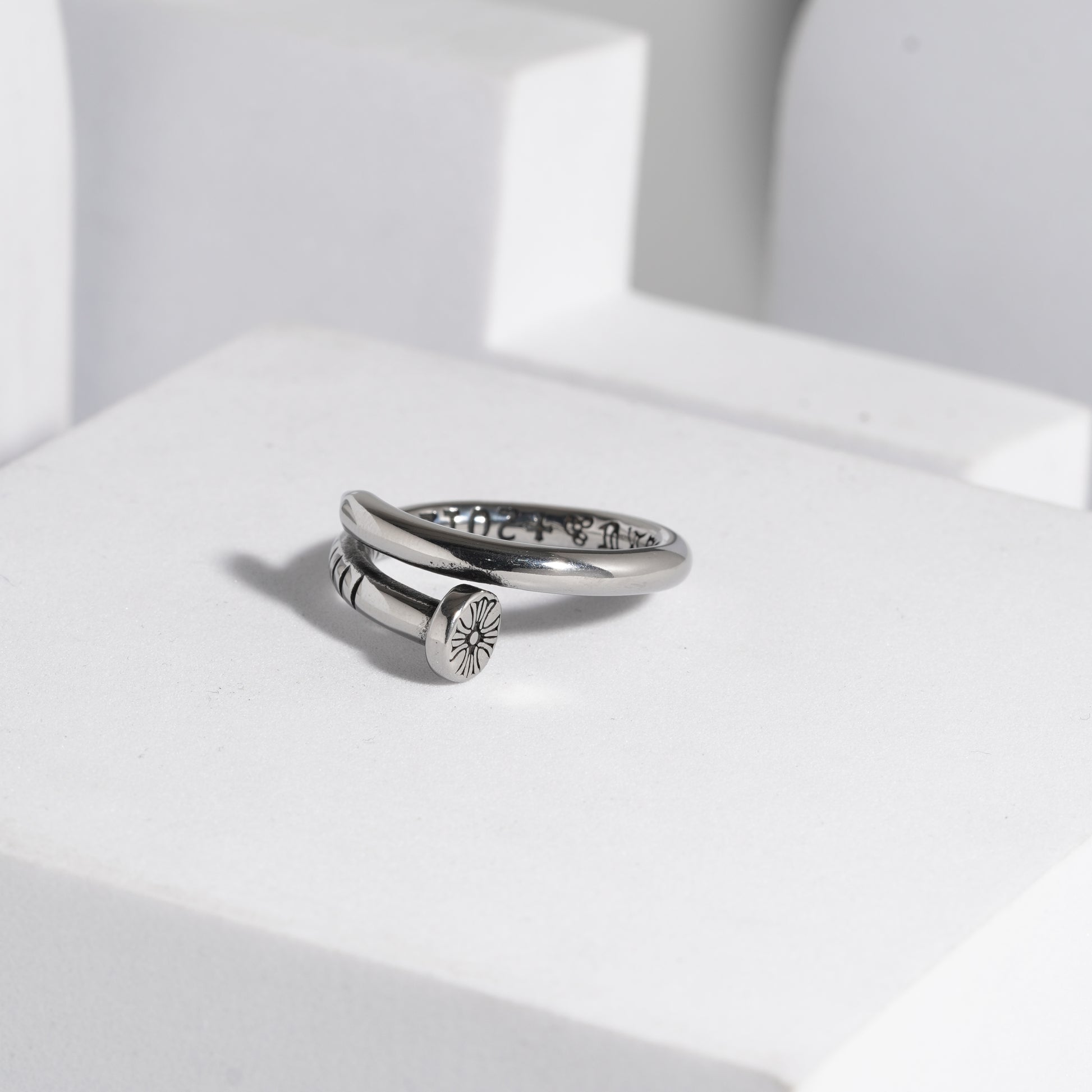 208 Oxidised Ring For Men
