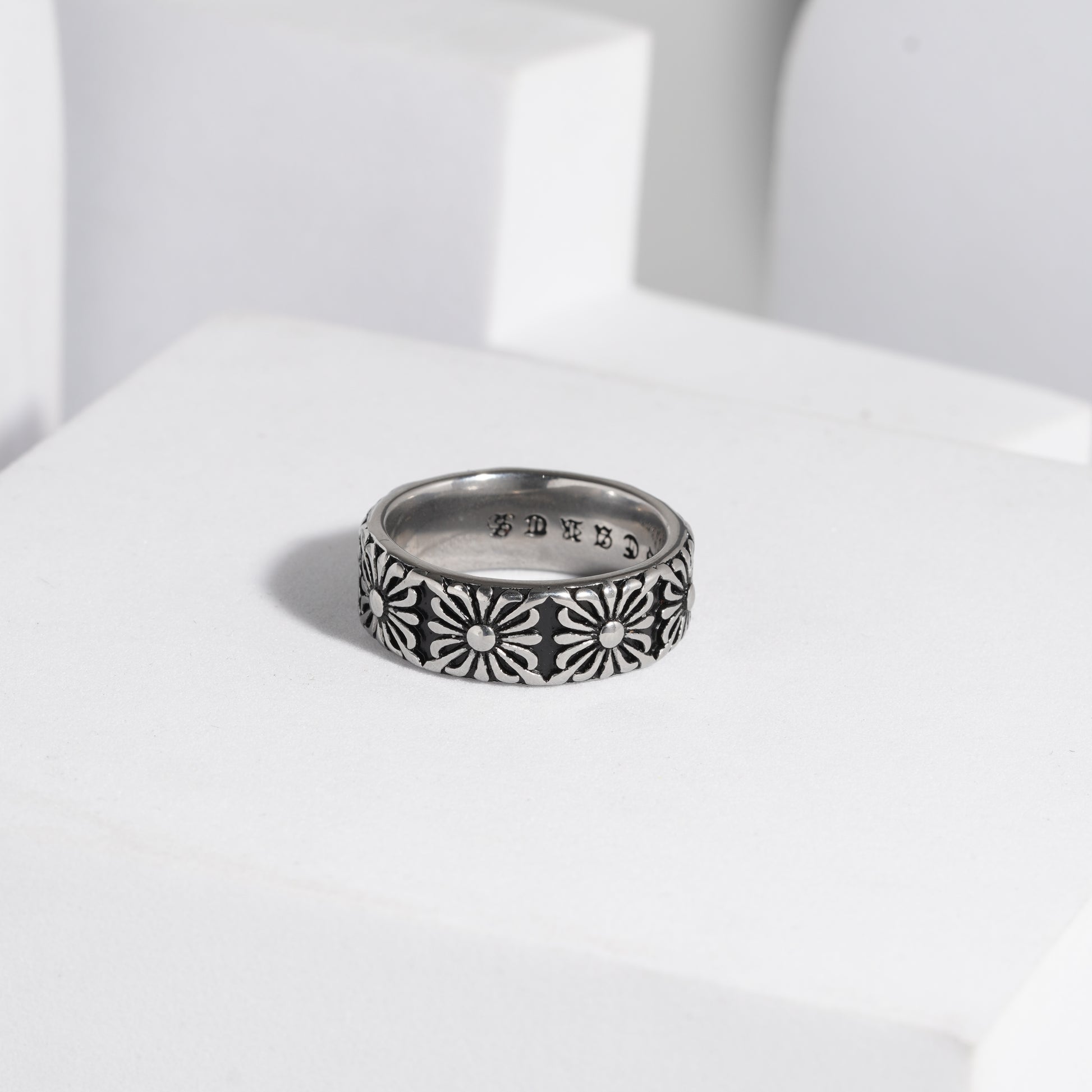 206 Oxidised Ring For Men
