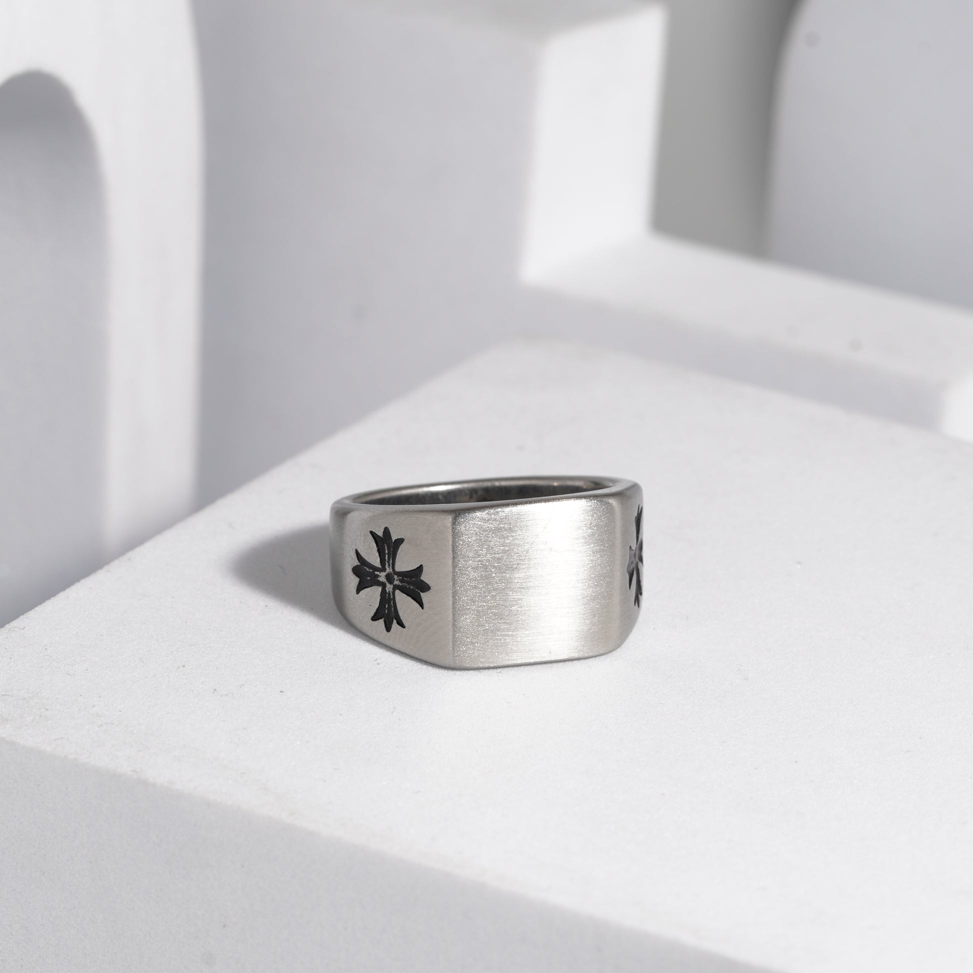 218 Oxidised Ring For Men