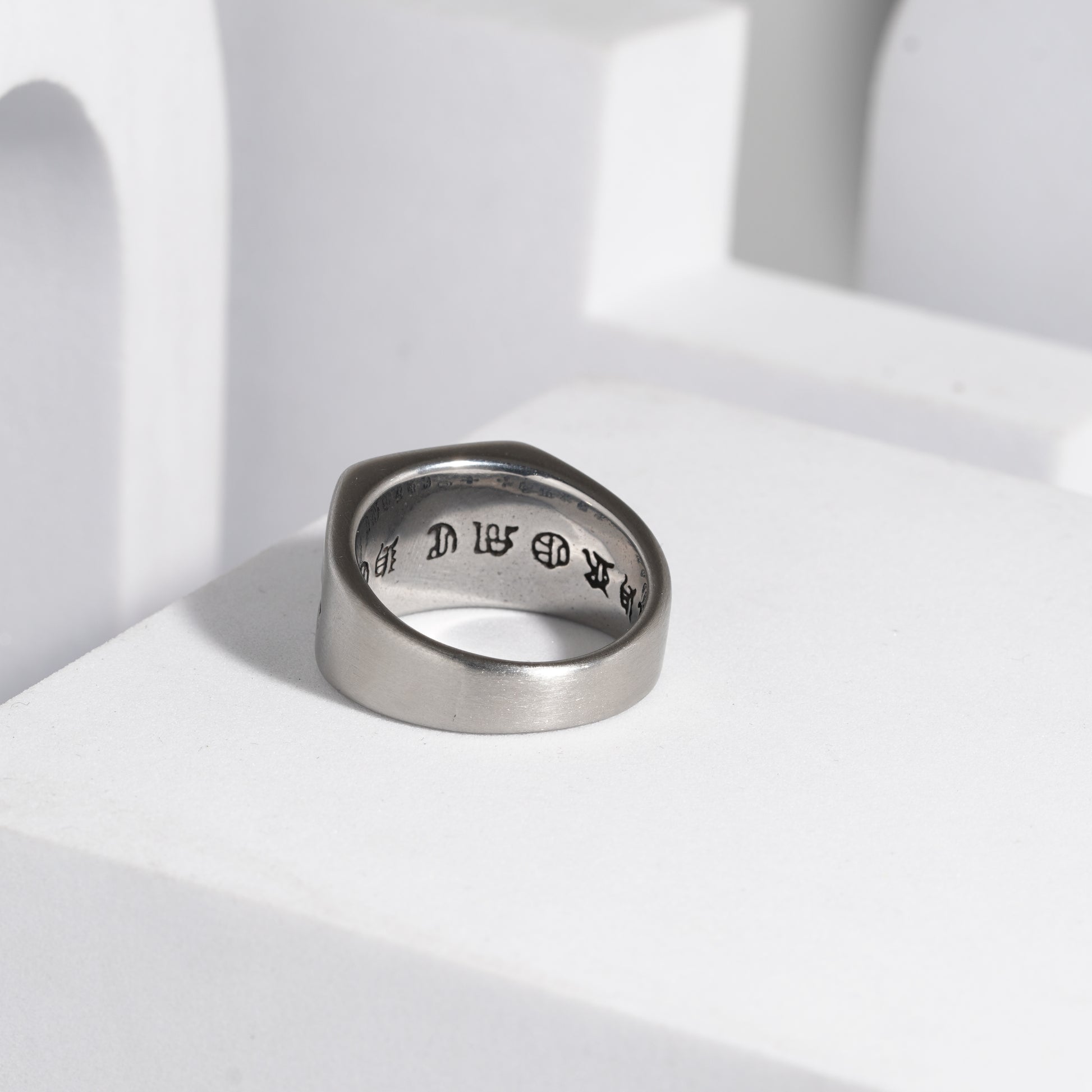 218 Oxidised Ring For Men