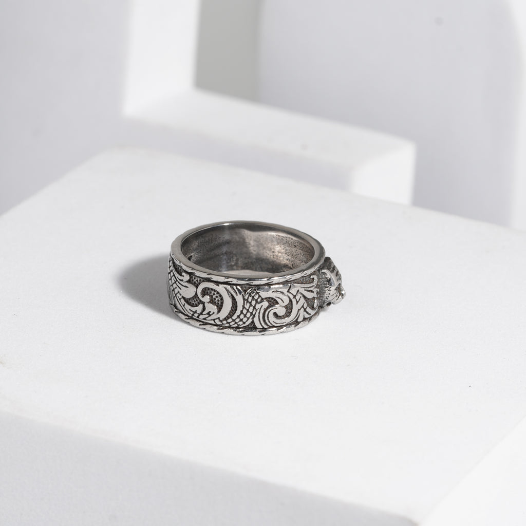 836 Oxidised Ring For Men