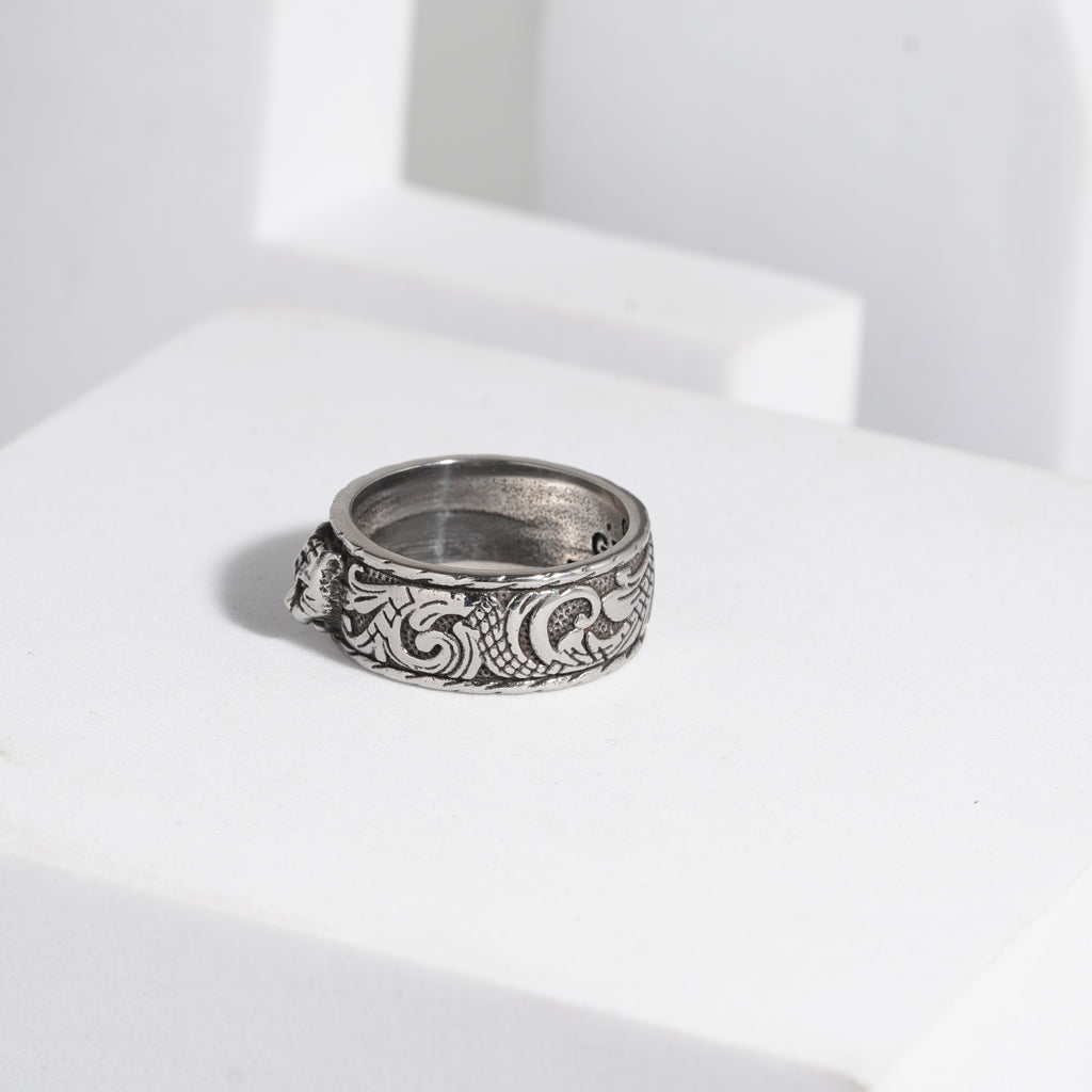 836 Oxidised Ring For Men