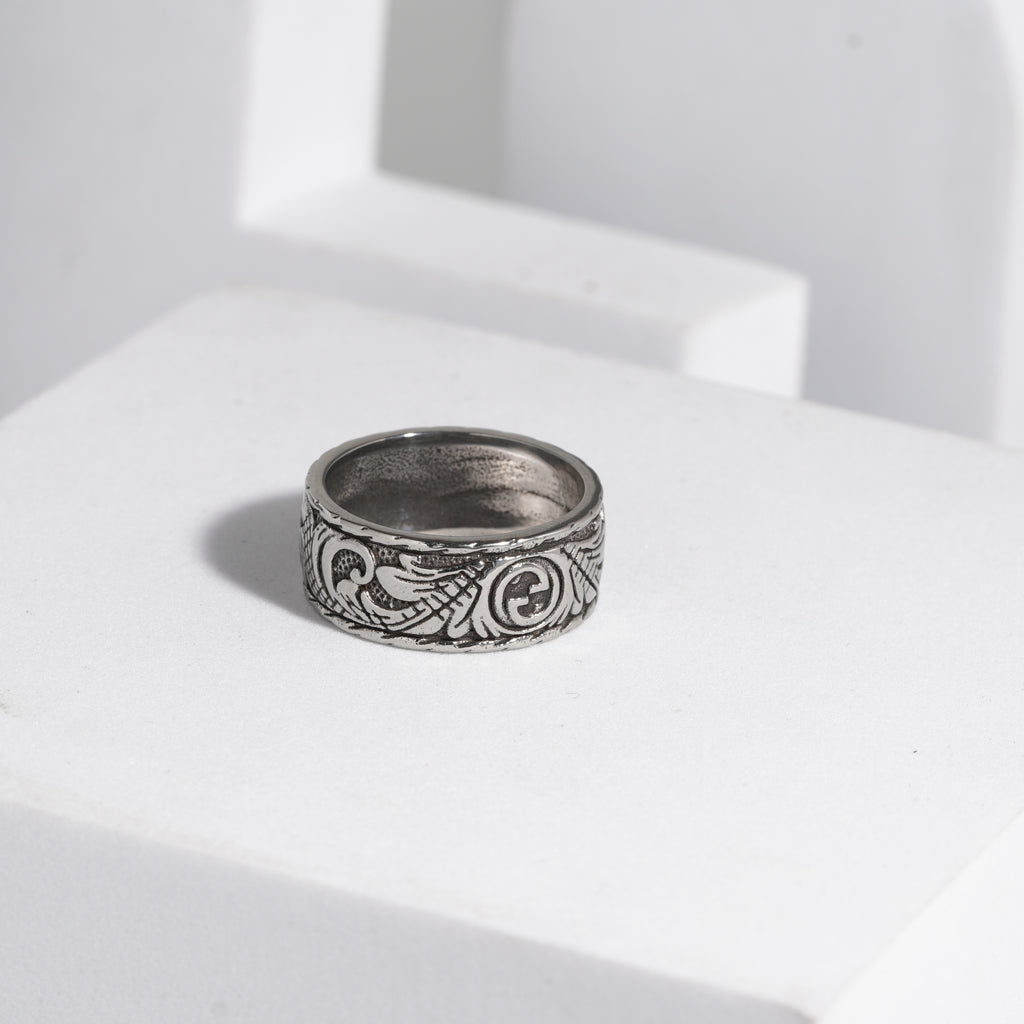 836 Oxidised Ring For Men
