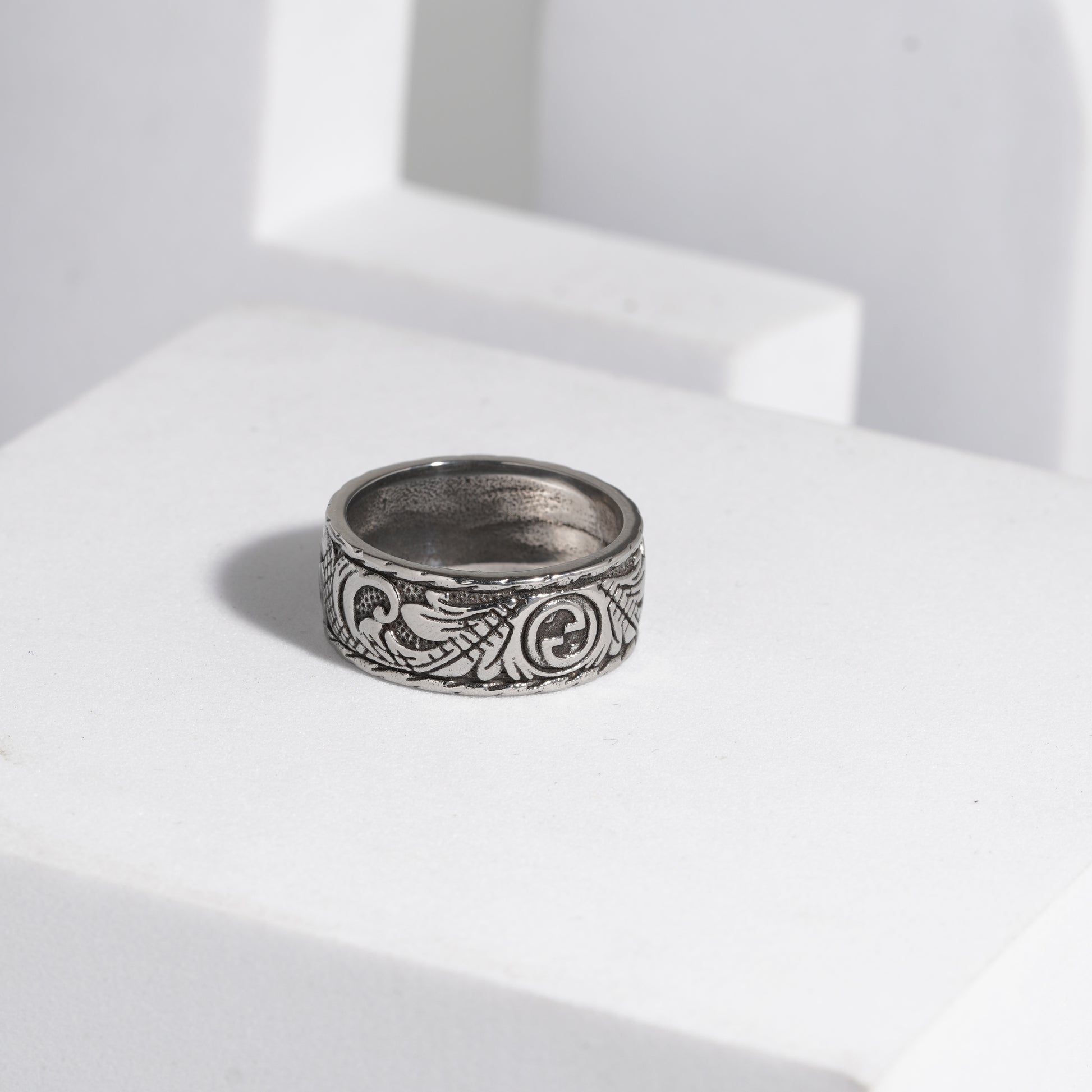 836 Oxidised Ring For Men