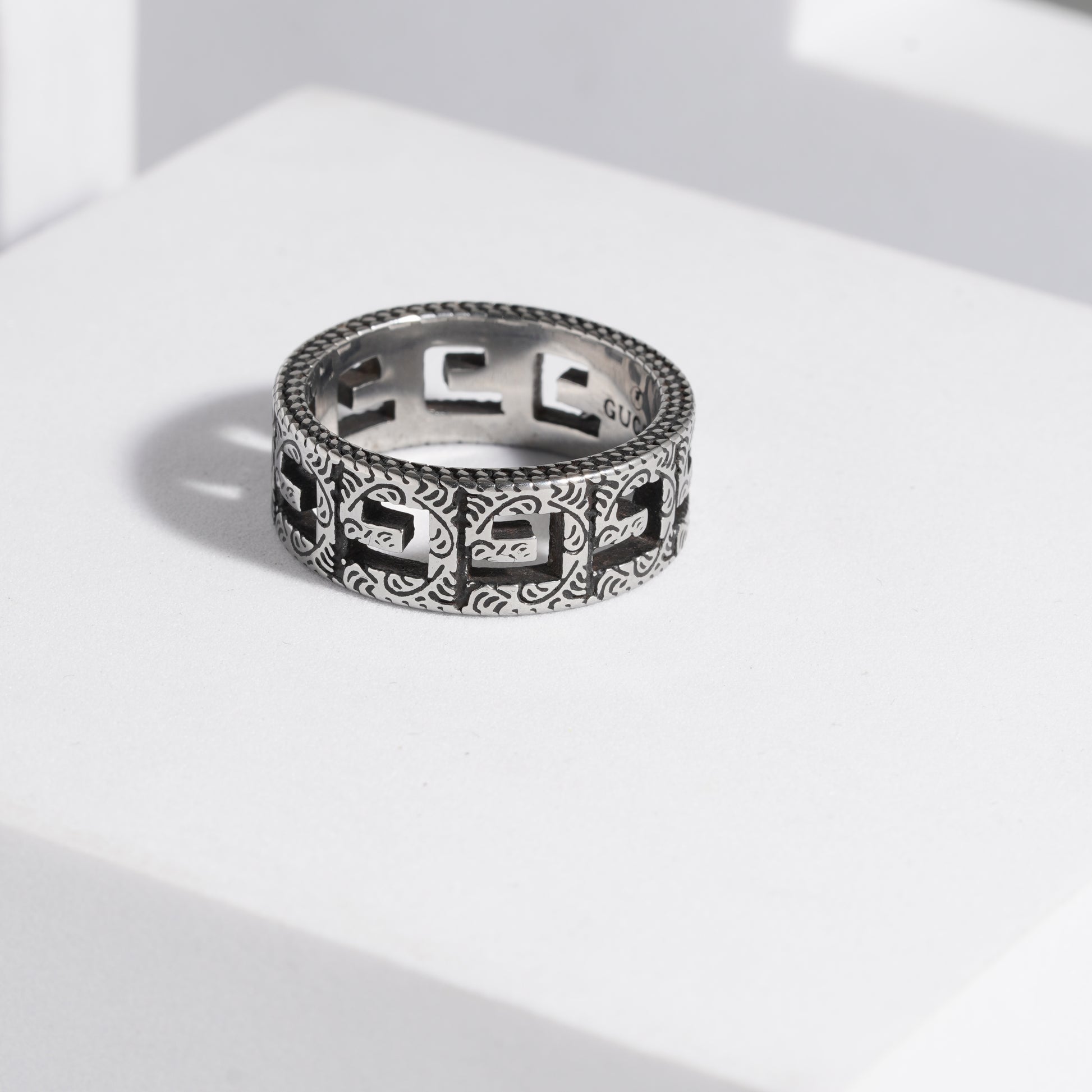 786 Oxidised Ring For Men