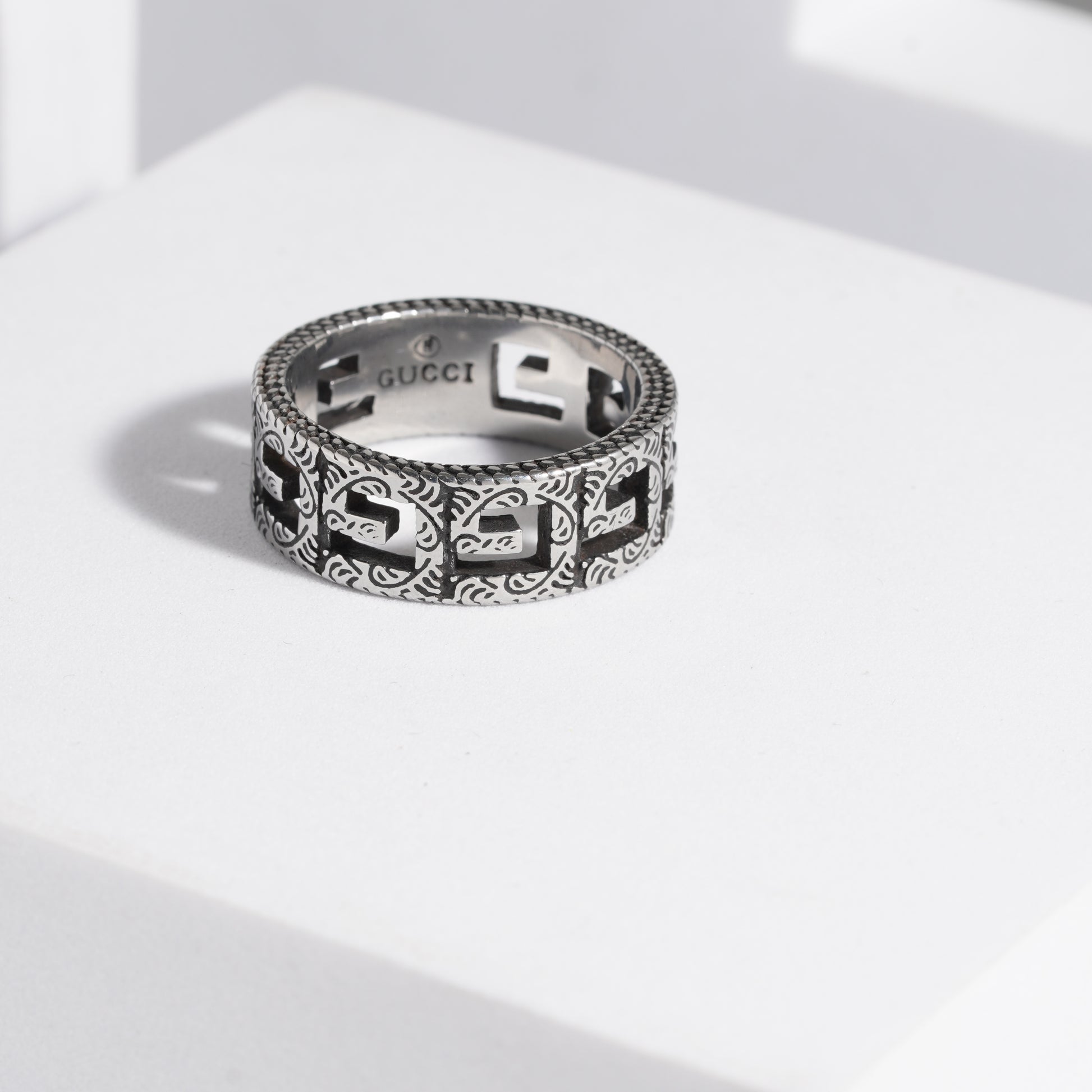 786 Oxidised Ring For Men