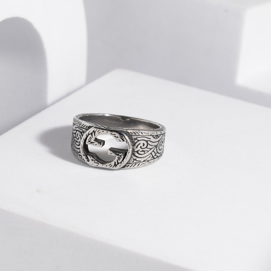 234 Oxidised Ring For Men