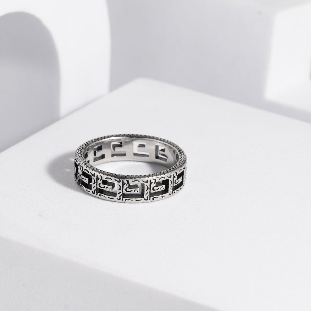 224 Oxidised Ring For Men