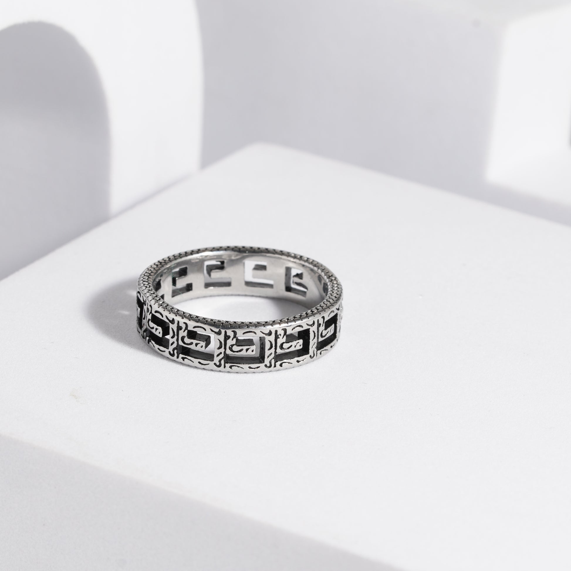 224 Oxidised Ring For Men