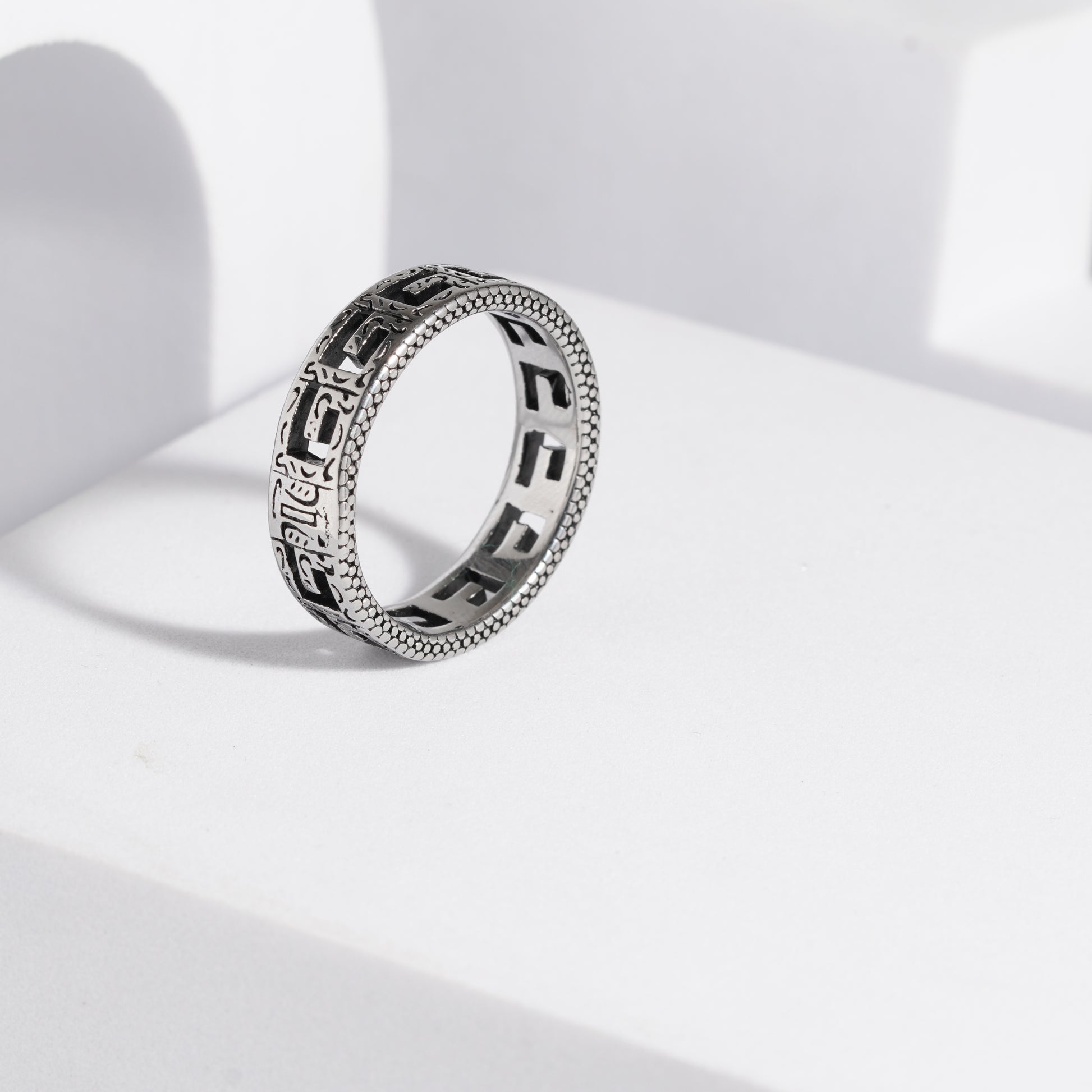 224 Oxidised Ring For Men