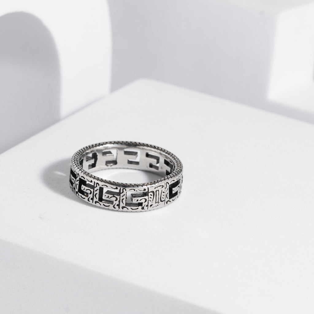224 Oxidised Ring For Men