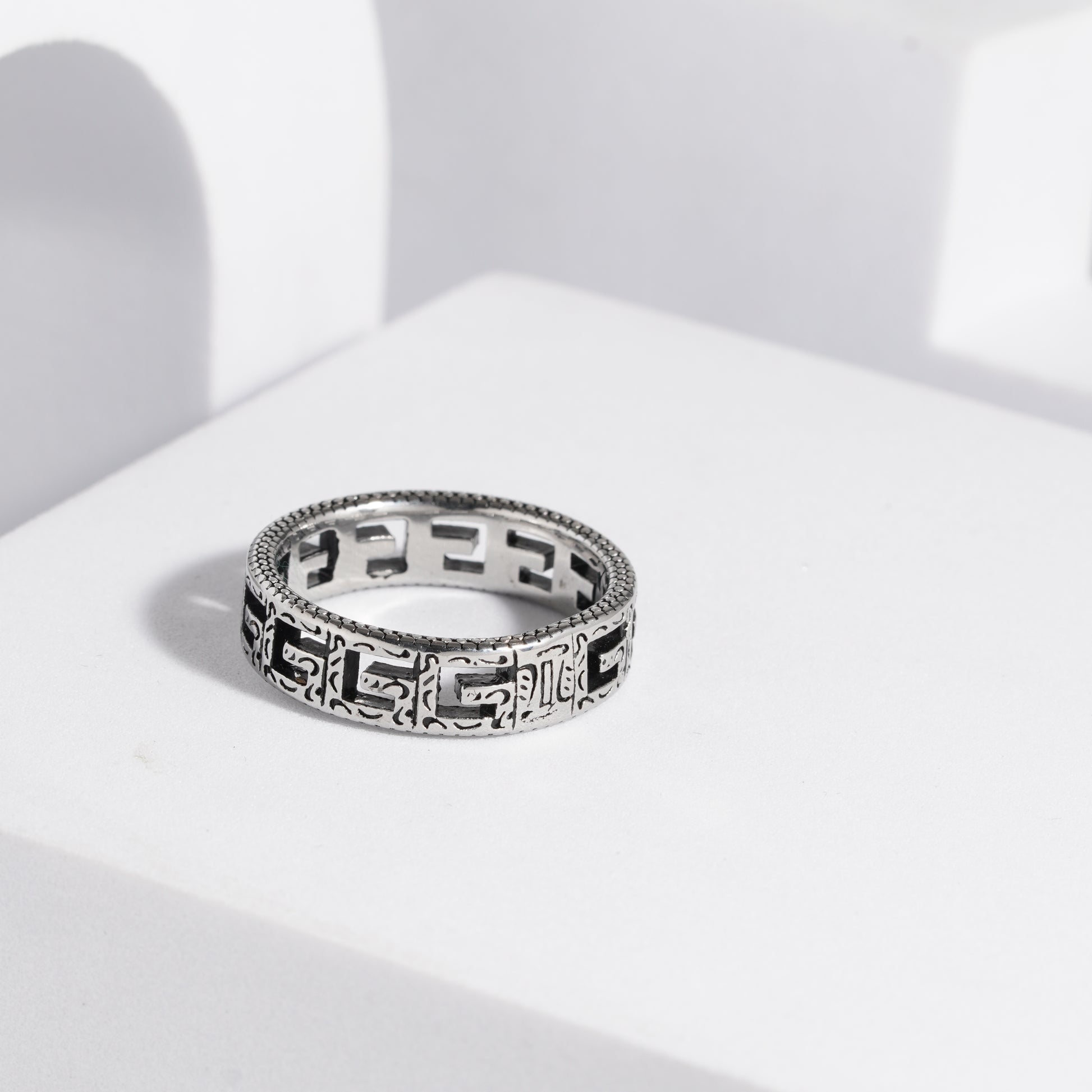224 Oxidised Ring For Men