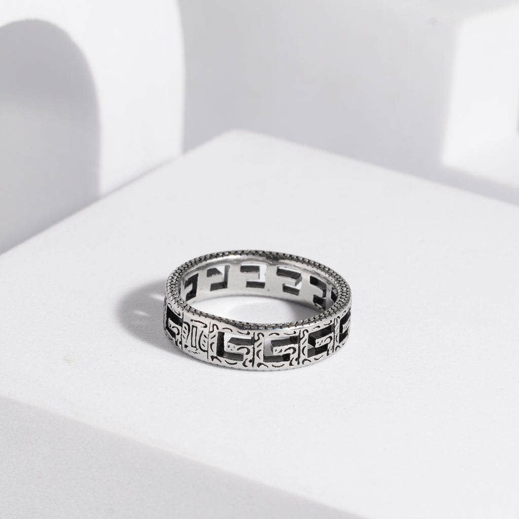 224 Oxidised Ring For Men