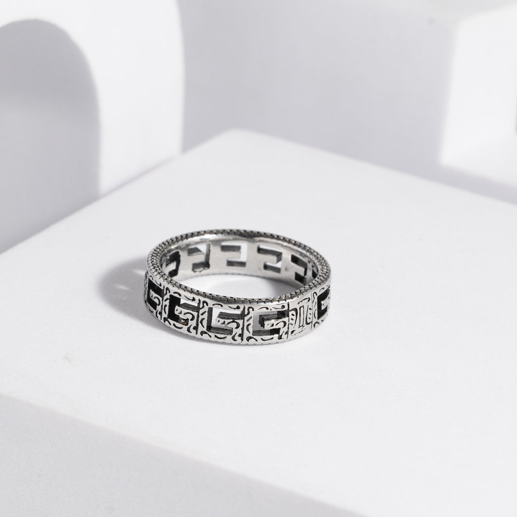 224 Oxidised Ring For Men