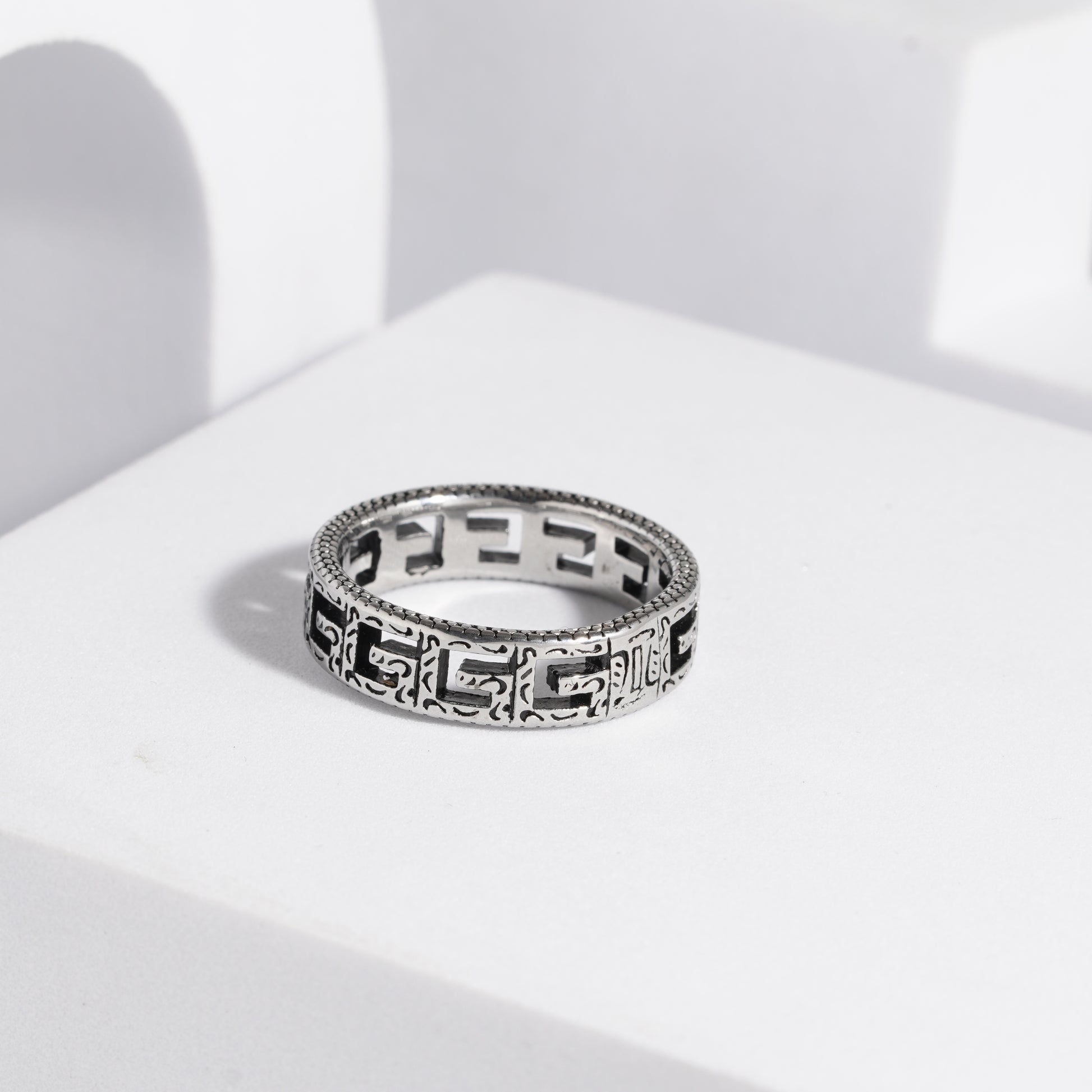 224 Oxidised Ring For Men