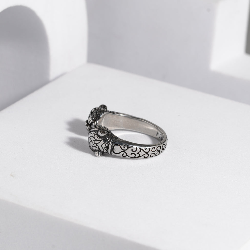 557 Oxidised Ring For Men