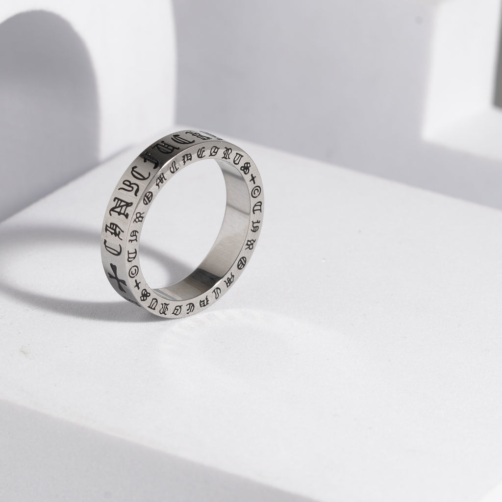 554 Oxidised Ring For Men