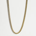 Clear Diamond Golden Unisex Tennis Chain