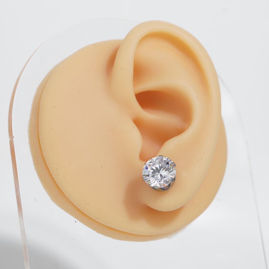 1: Bold Cuban Zircon Diamound Studs UNISEX Set of 20pcs. (10MM)