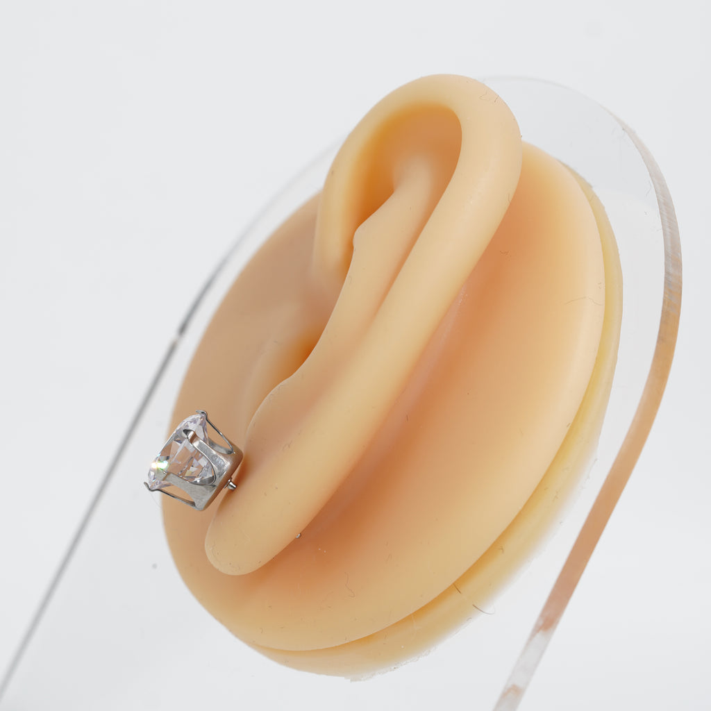 1: Bold Cuban Zircon Diamound Studs UNISEX Set of 20pcs. (10MM)
