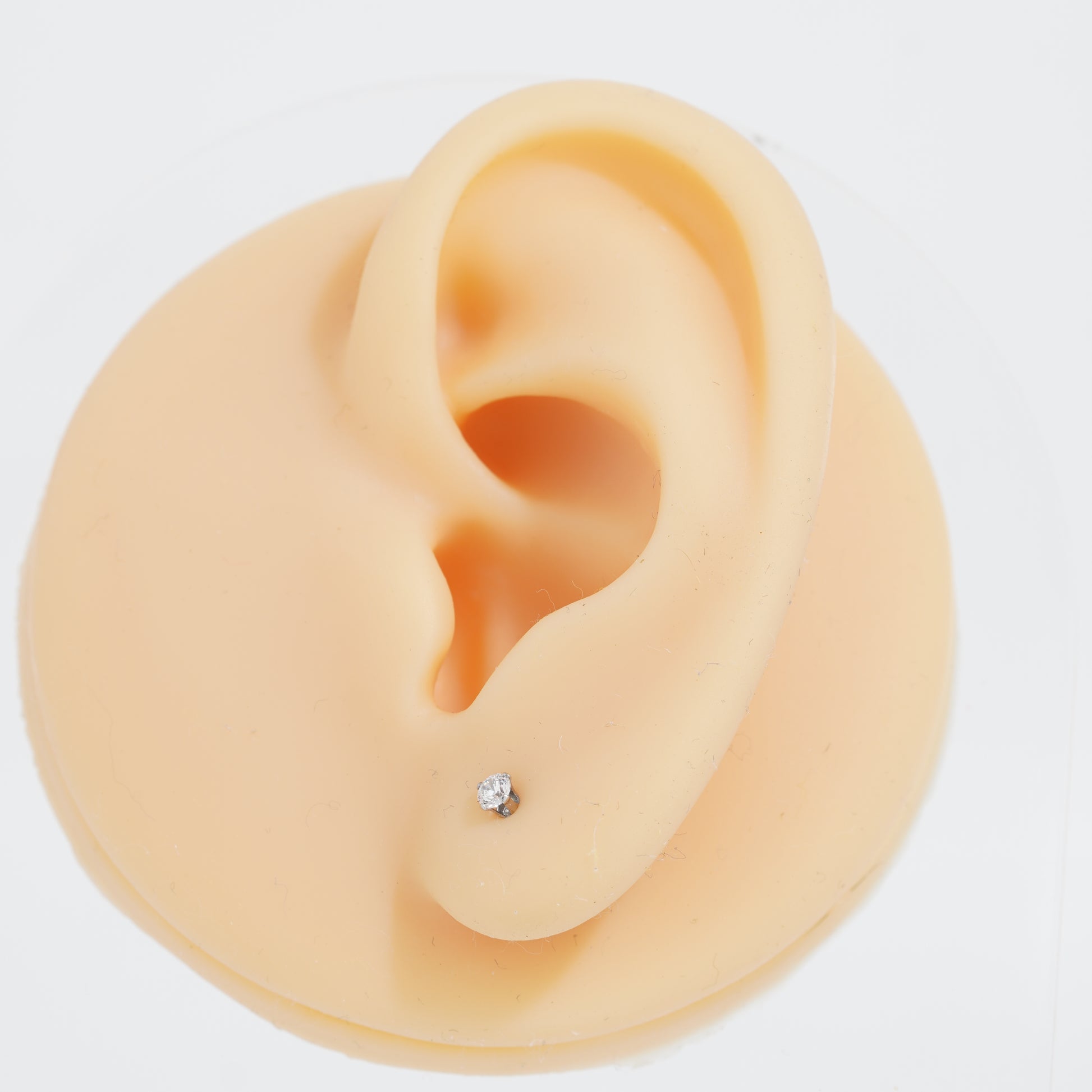 3: Round Mini Cuban Zircon Diamound Studs UNISEX Set of 20pcs. (2.5MM)