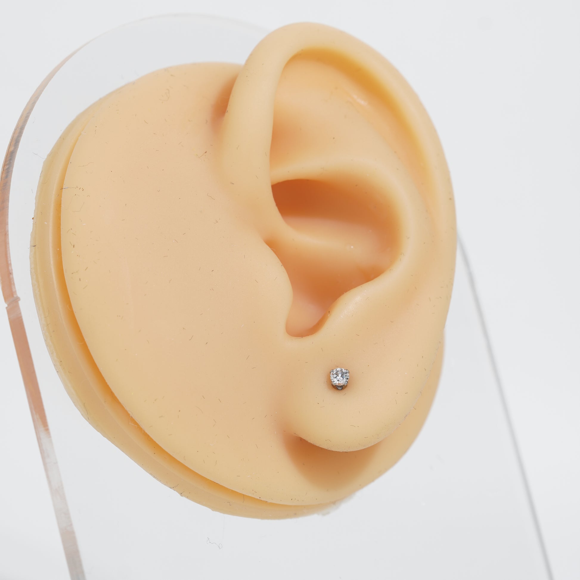 3: Round Mini Cuban Zircon Diamound Studs UNISEX Set of 20pcs. (2.5MM)