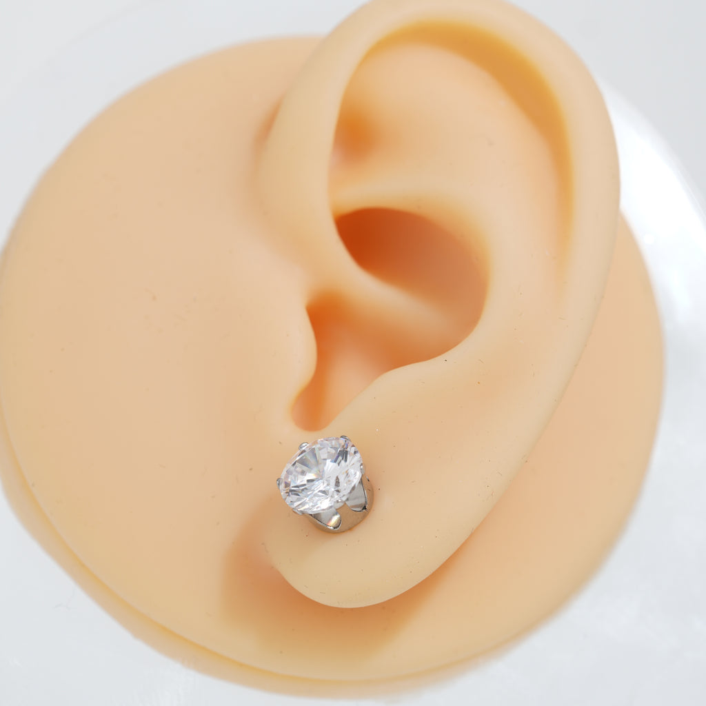 10.2: Mid Bold Round Cuban Zircon Diamound Studs UNISEX Set of 20pcs. (3 MM) (Copy)