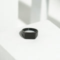 36 Minimalist black Signet Ring