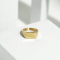 36 Minimalist Gold Signet Ring
