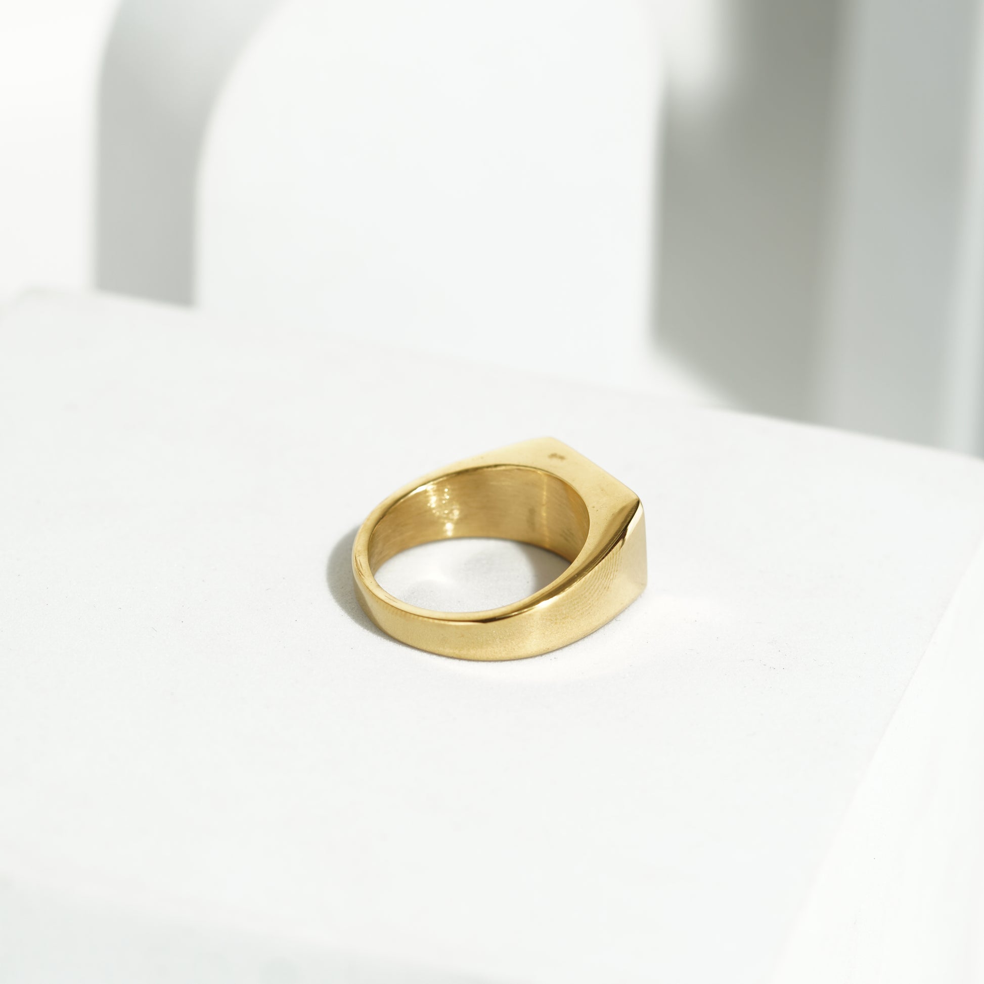 36 Minimalist Gold Signet Ring