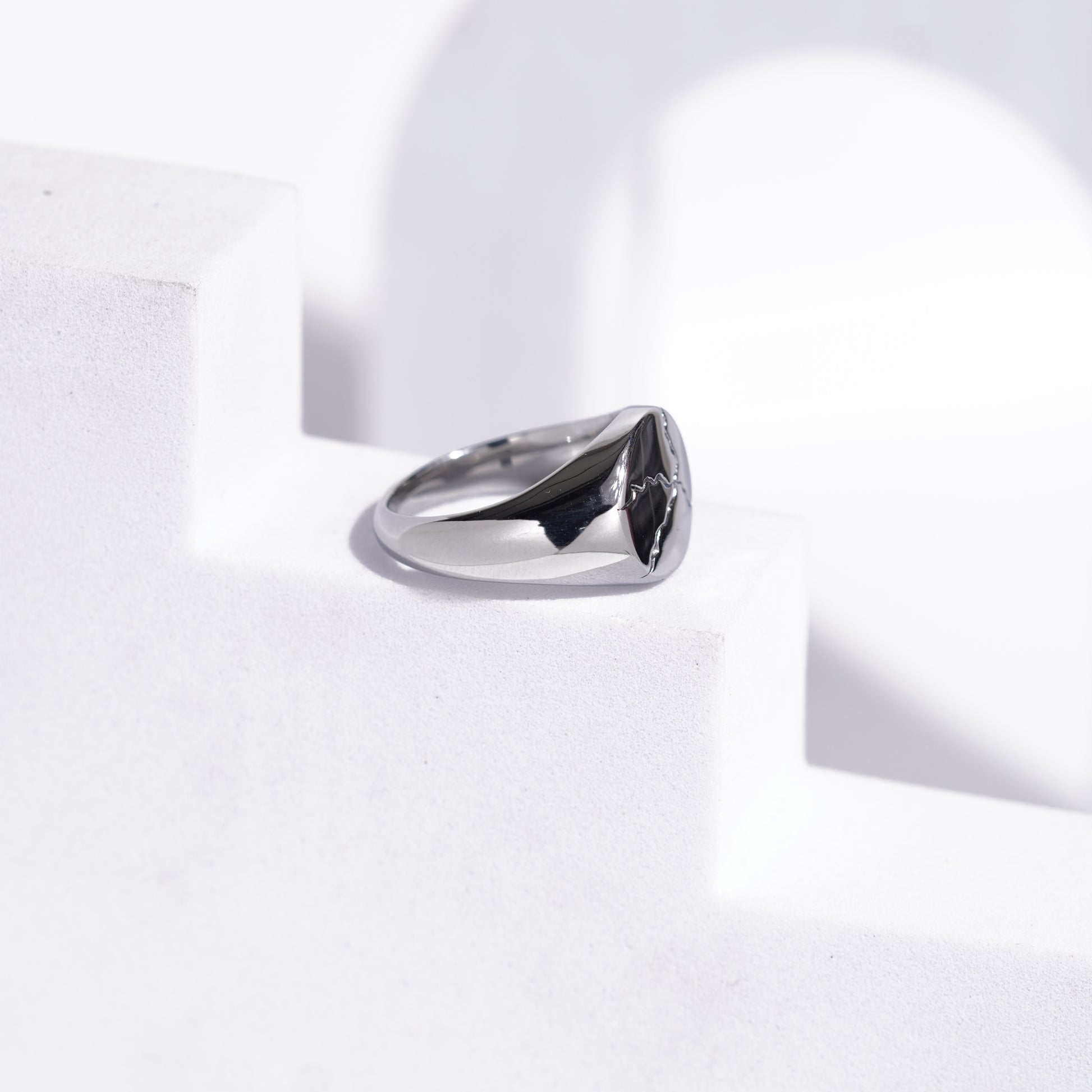 (96) Erupted pattern ring for mens
