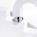 (96) Erupted pattern ring for mens