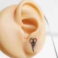 32 A-Mini Scissor Stud Earring