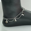 (2A)   BUTTERFLY CHARMS ANKLET