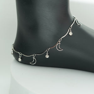 (6D) MOON CARVED ANKLET