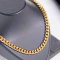 Gold-tone stainless steel chain