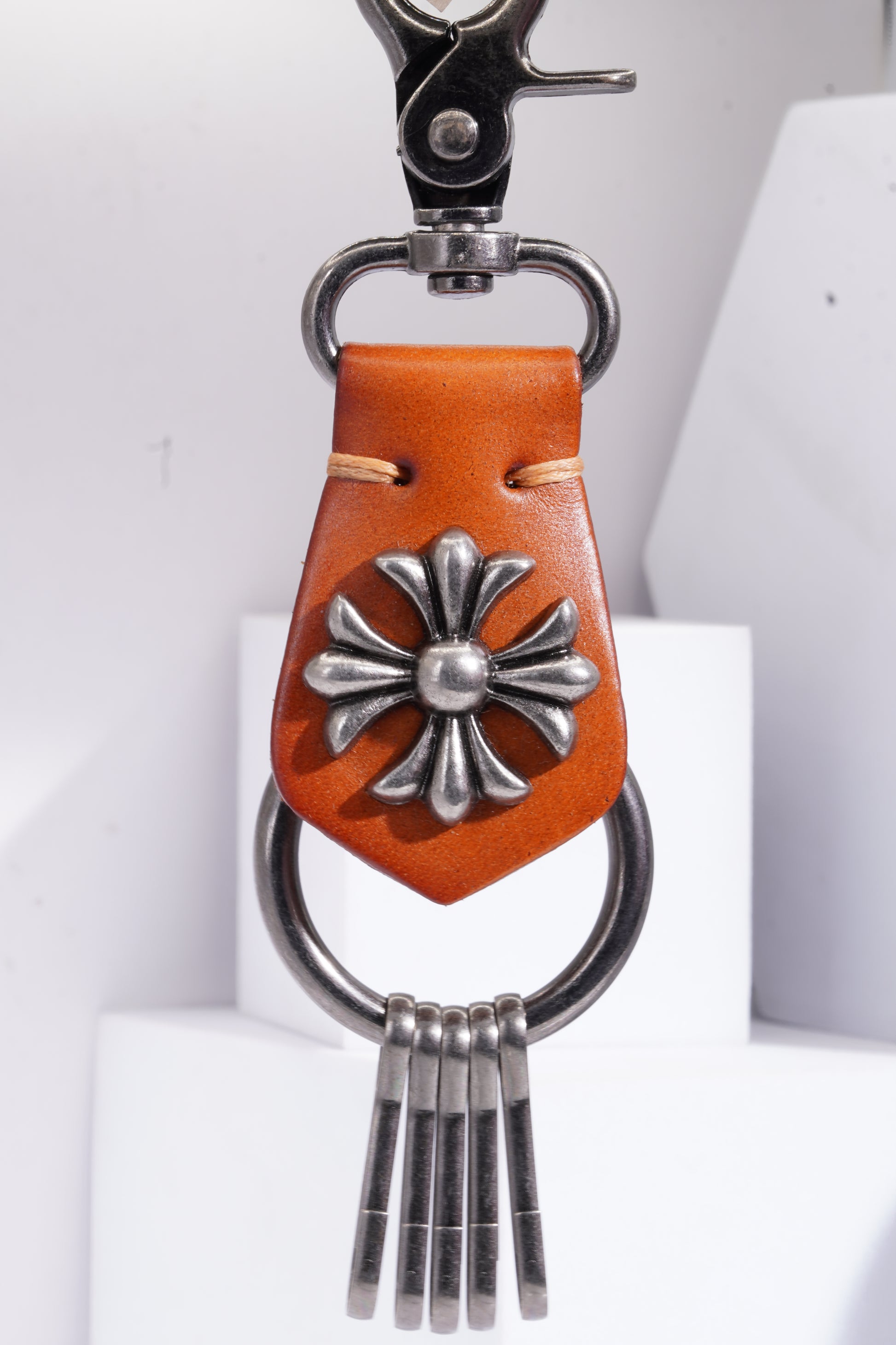 Sophisticated And Premium Pure Leather Handicraft Keychains