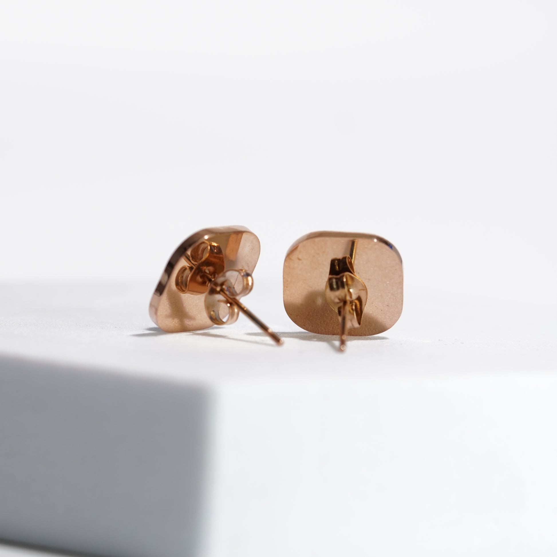 Obsidian Pearl Charm Studs