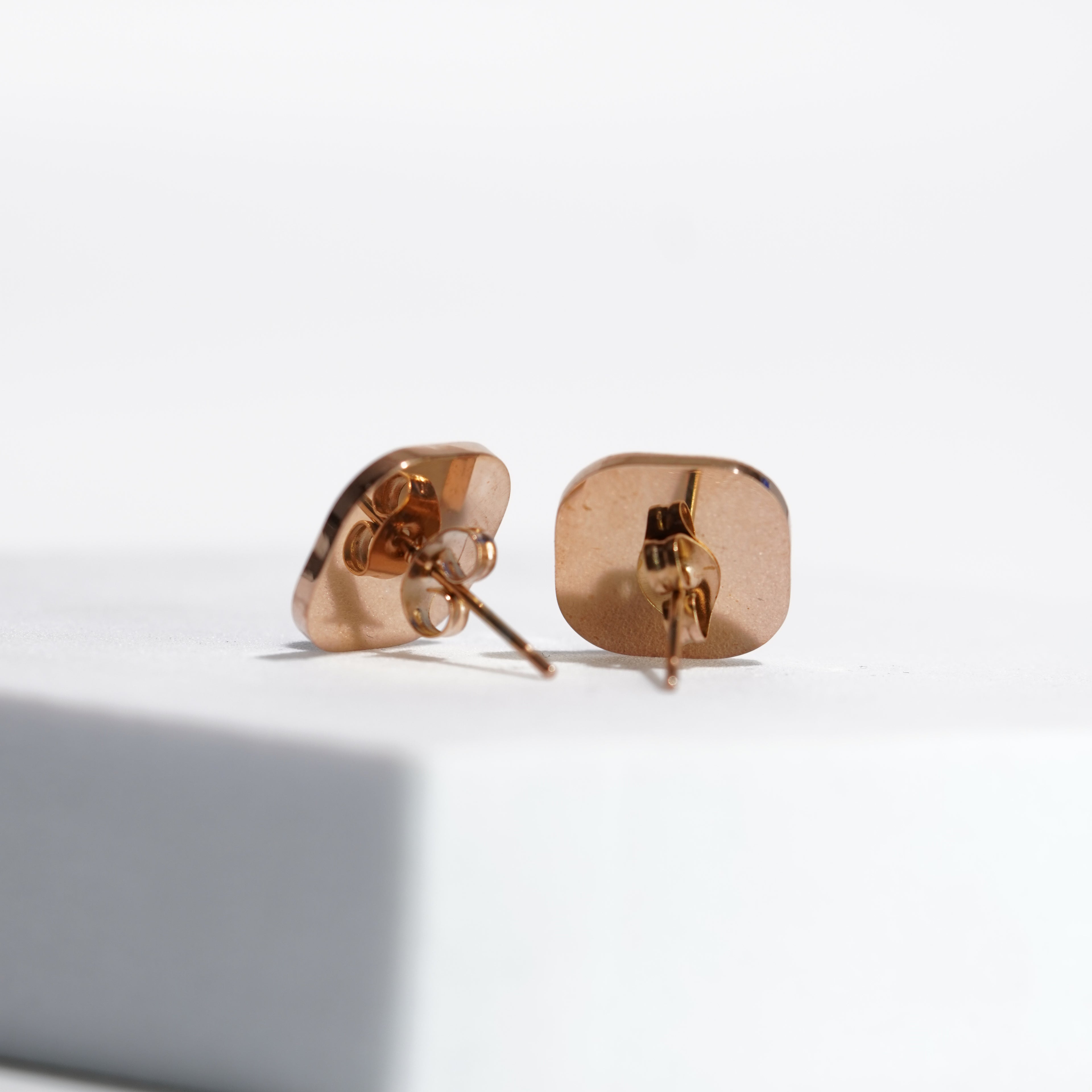 Obsidian Pearl Charm Studs