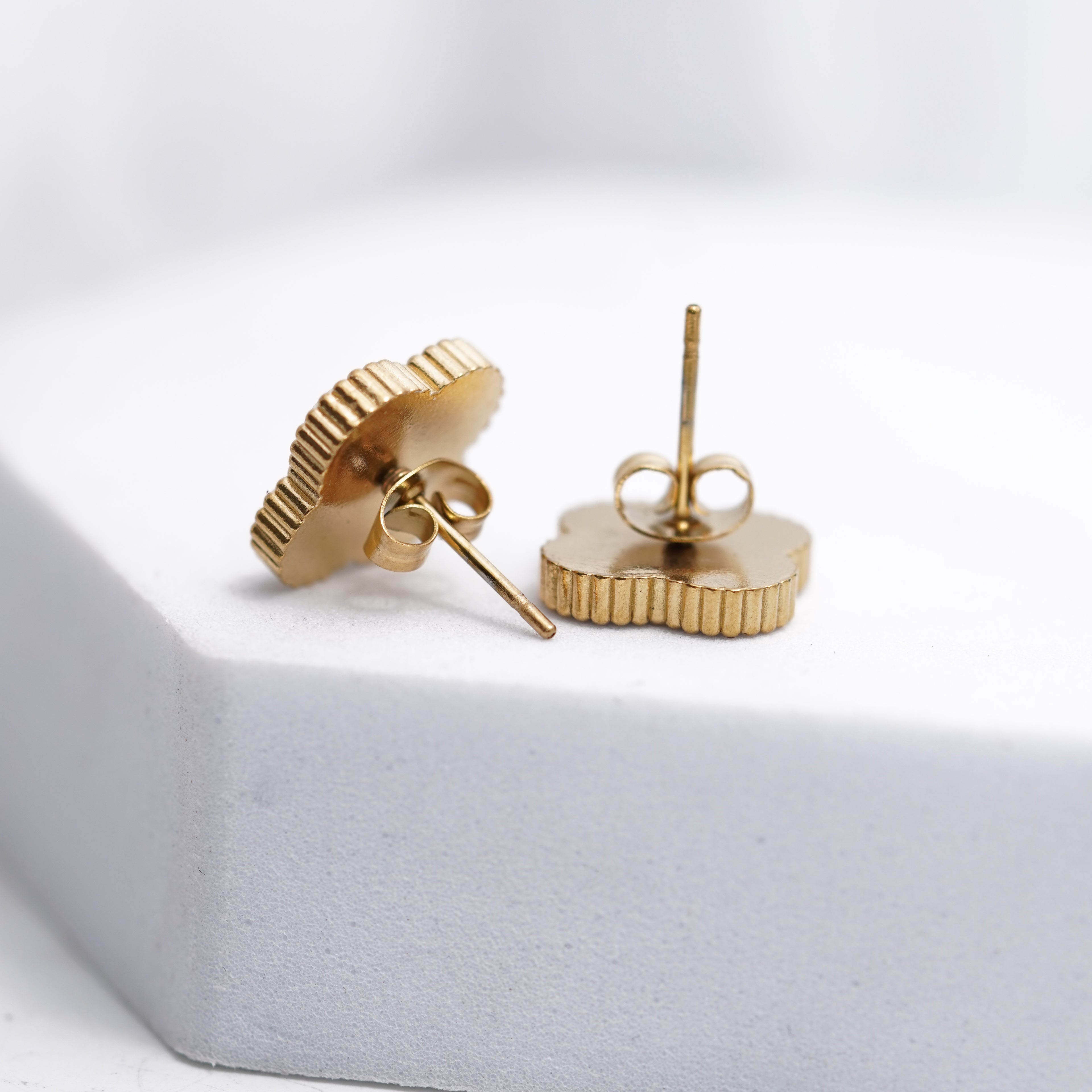 White Luxe studs