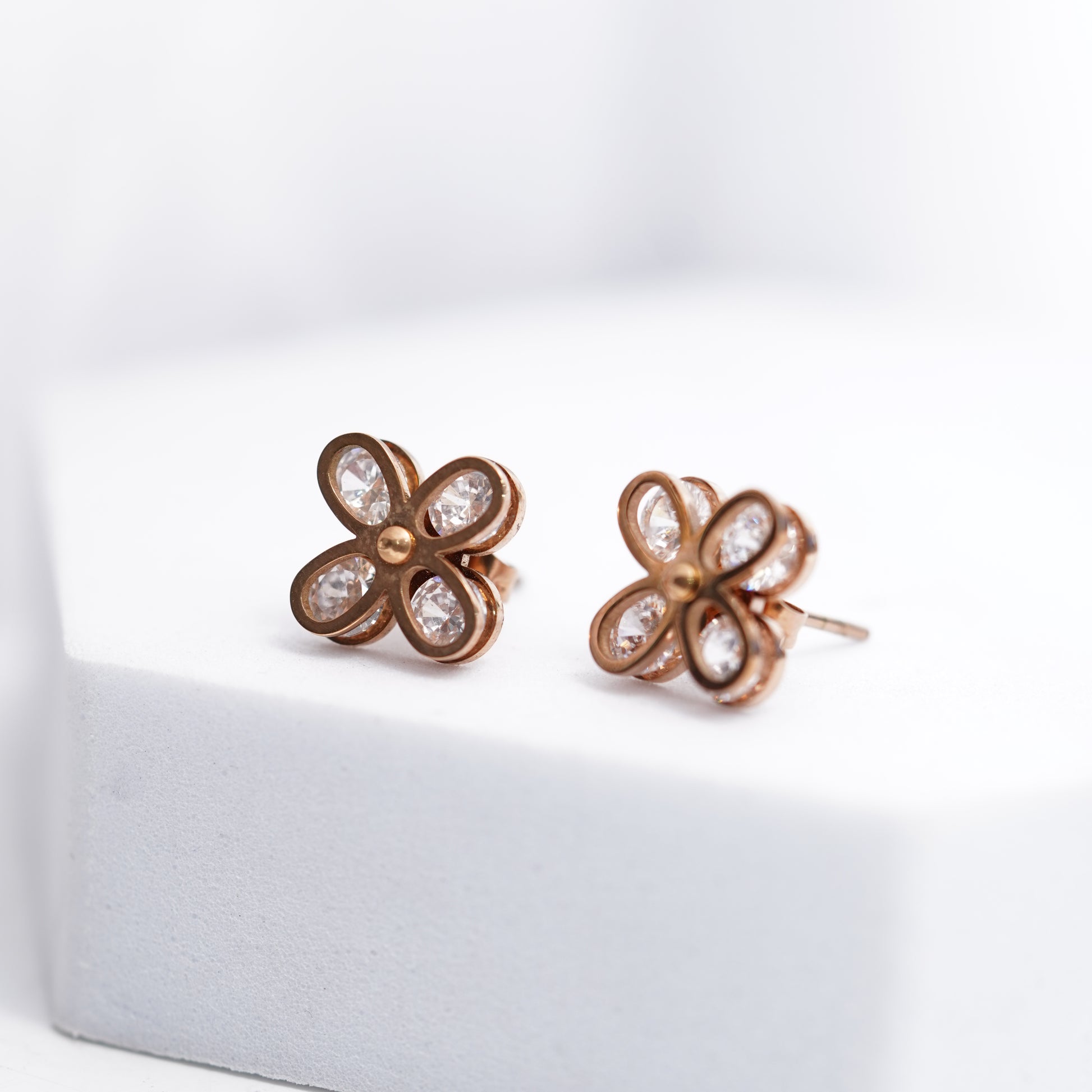 FLoral Diamond Studs
