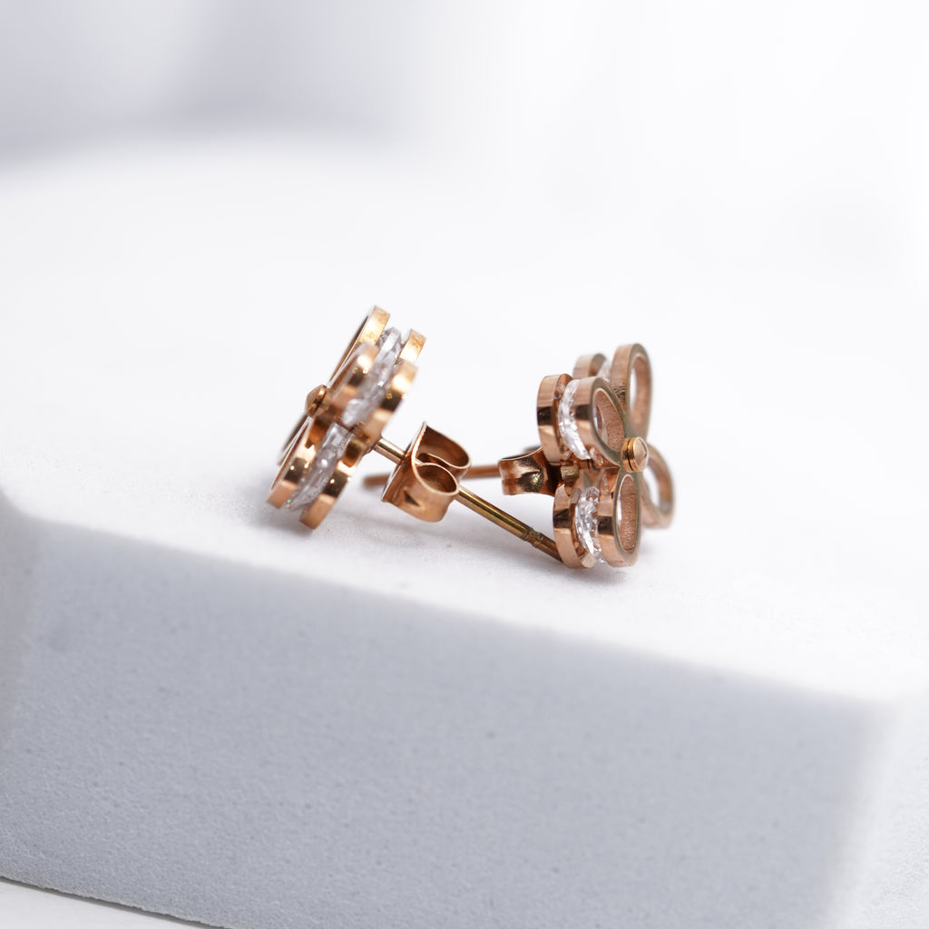FLoral Diamond Studs