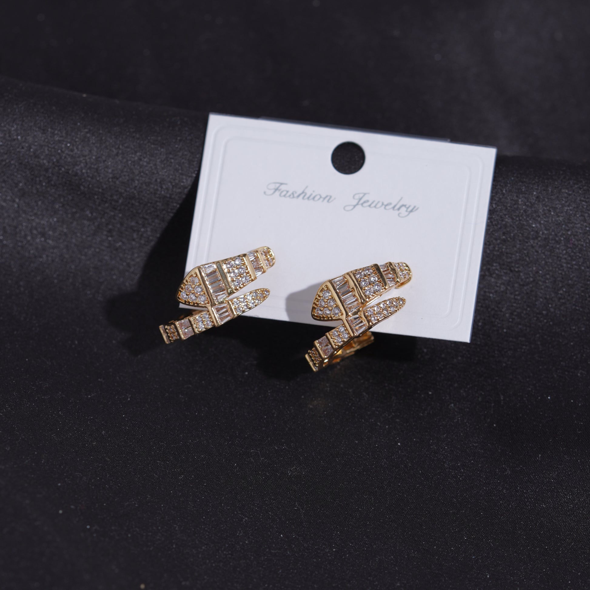 Imperial serpent glow earrings