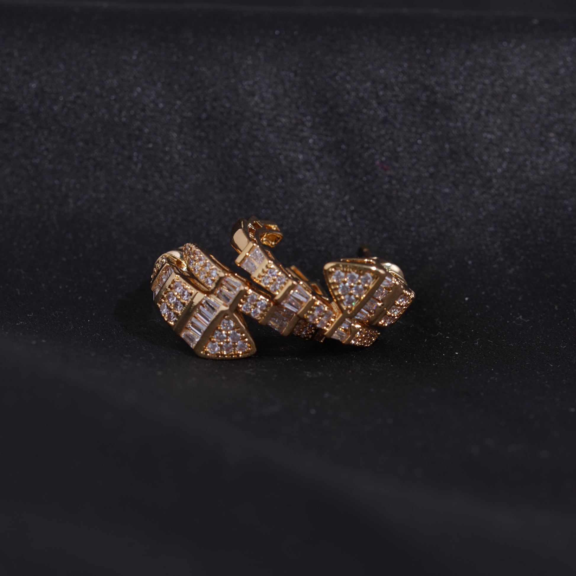 Imperial serpent glow earrings