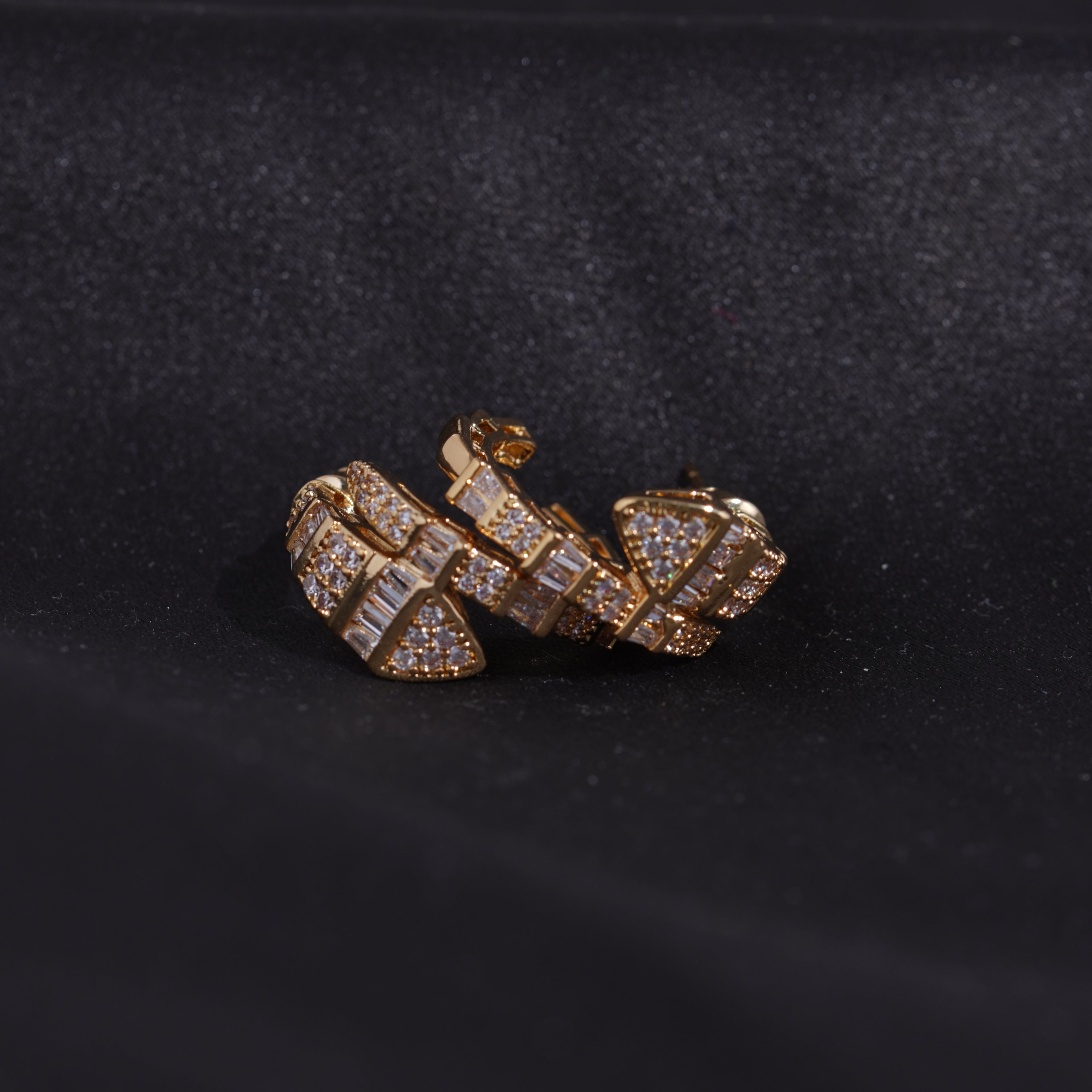 Imperial serpent glow earrings