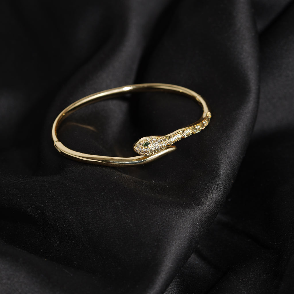 Premium Gold-Plated serpent Ladies Kada